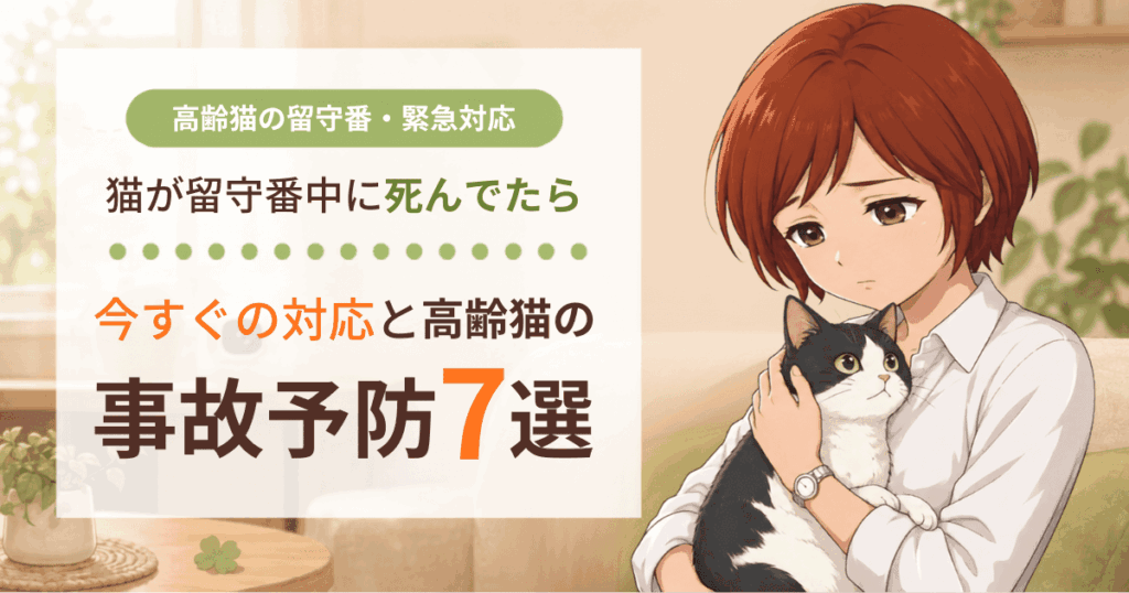 留守番中に猫が死んでたら　今すぐの対応と事故予防７選