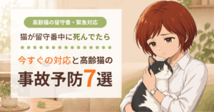 留守番中に猫が死んでたら　今すぐの対応と事故予防７選